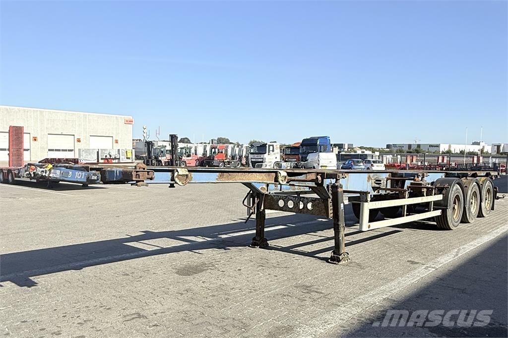 Leci Containerchassis Konteinerių puspriekabės
