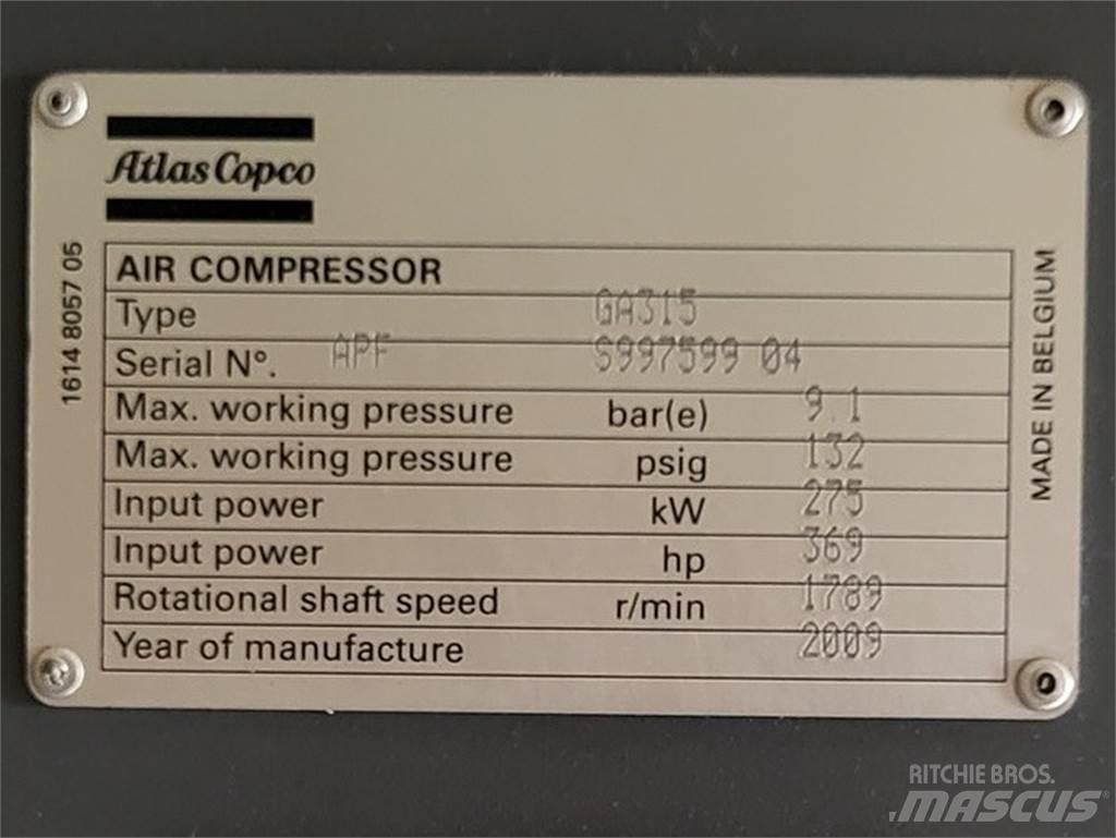 Atlas Copco GA315 Kompresoriai