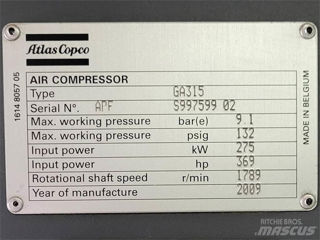 Atlas Copco GA315 Kompresoriai