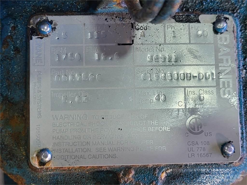  BARNES SE511 Vandens siurbliai