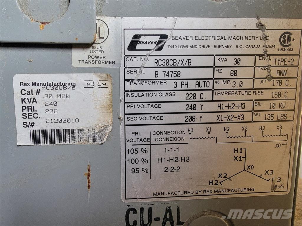  BEAVER RC30CB/X/B Statyba - Kita