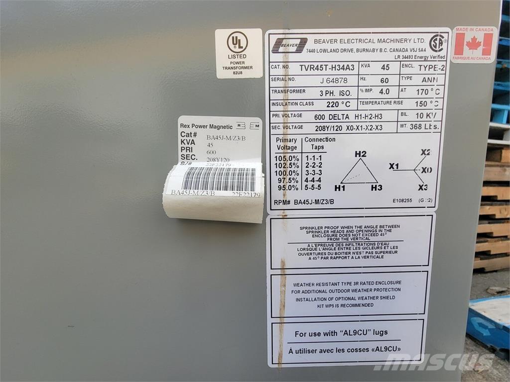  BEAVER TVR45T-H34A3 Statyba - Kita