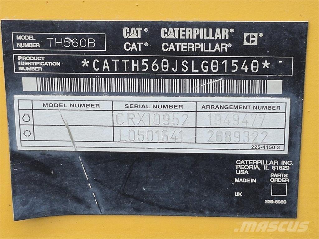CAT TH560B Teleskopiniai krautuvai žemės ūkiui