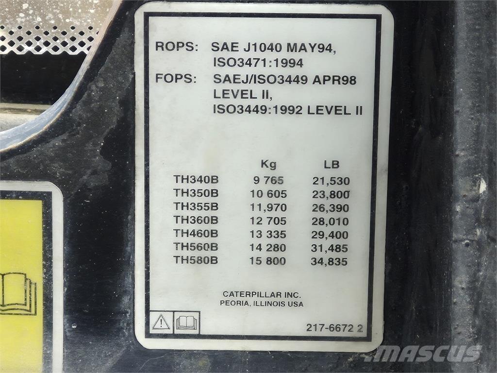 CAT TH560B Teleskopiniai krautuvai žemės ūkiui