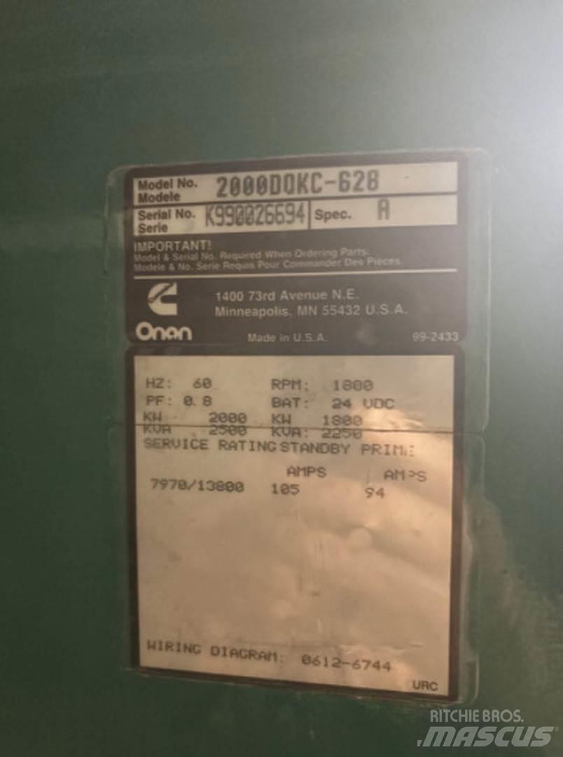 Cummins 2000DQKC-628 Dyzeliniai generatoriai