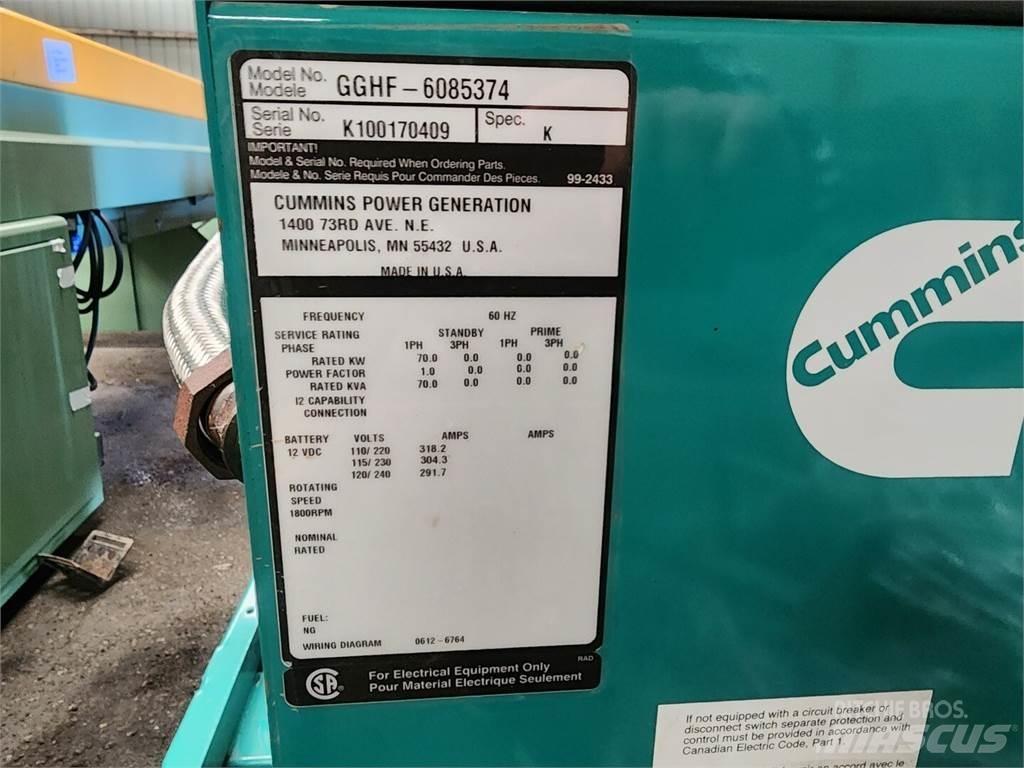 Cummins GGHF-6085374 Dyzeliniai generatoriai