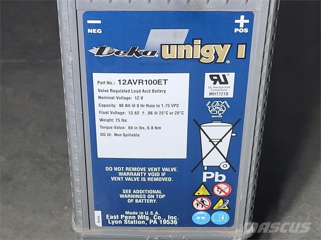  DEKA 12AVR100ET Baterijos