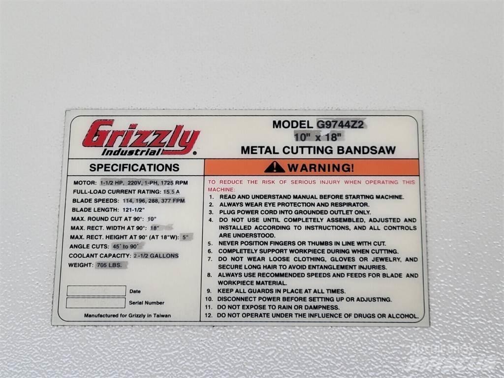 Grizzly G9744Z2 Statyba - Kita
