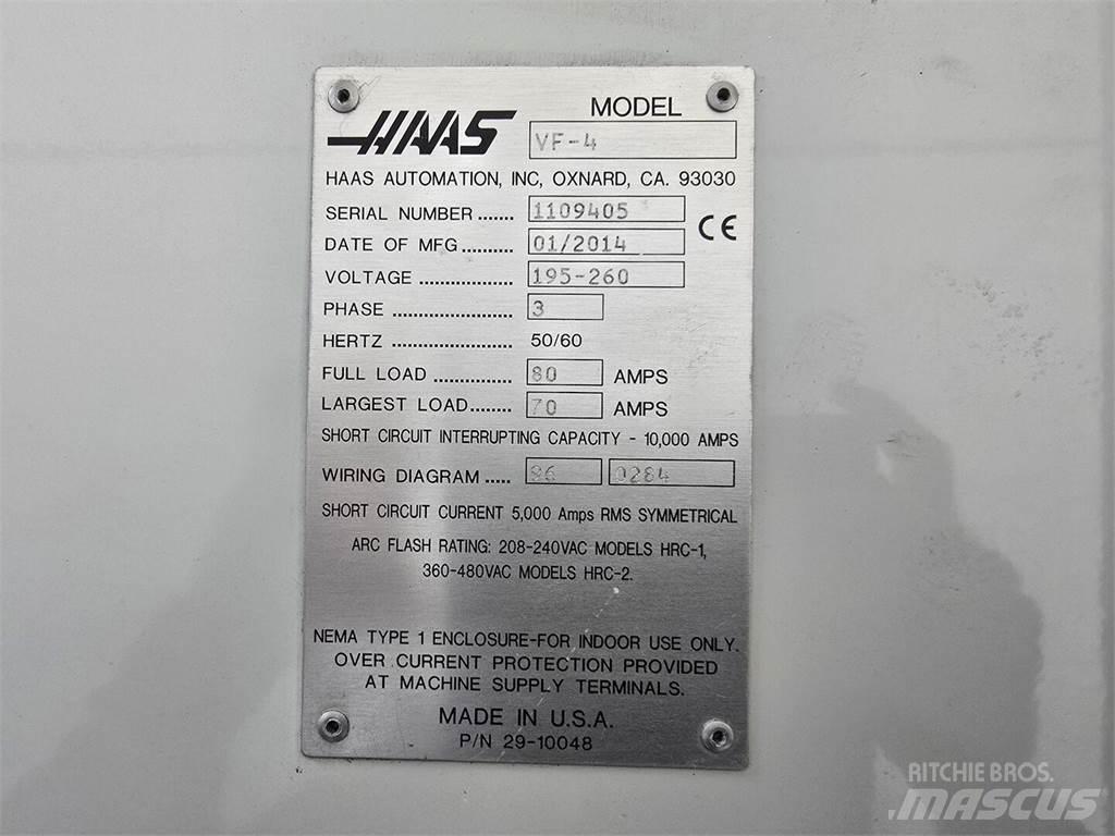 Haas VF-4 Statyba - Kita