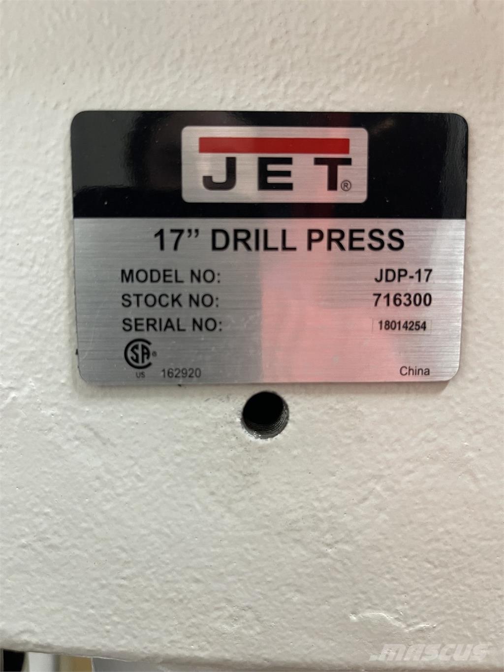 Jet JDP17 Kiti naudoti statybos komponentai