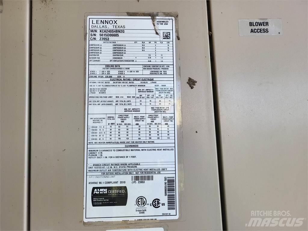  LENNOX KCA240S4BN2G Šildymo ir šaldymo įranga