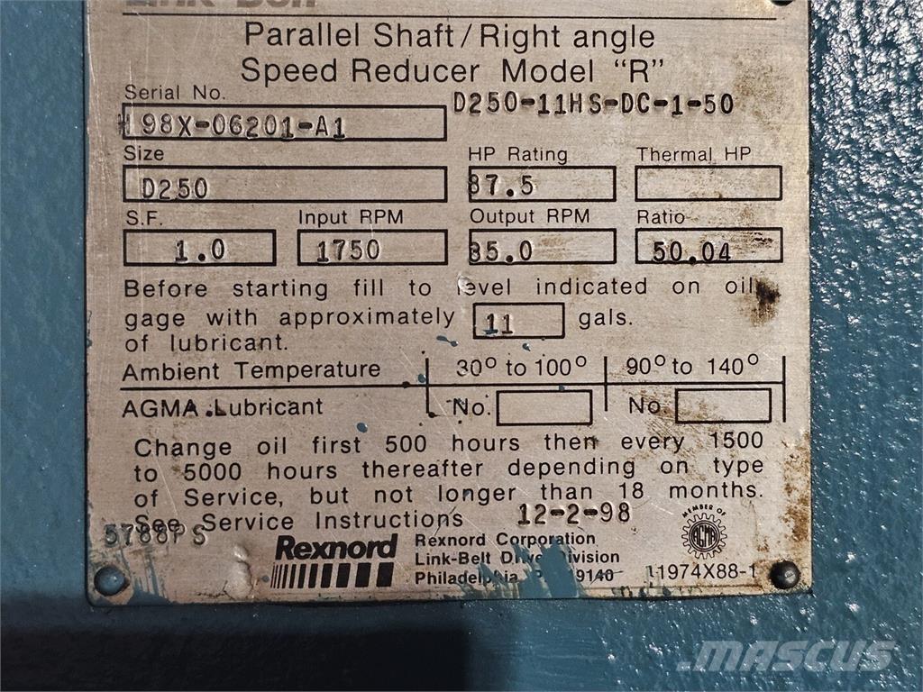 Link-Belt D250 Statyba - Kita