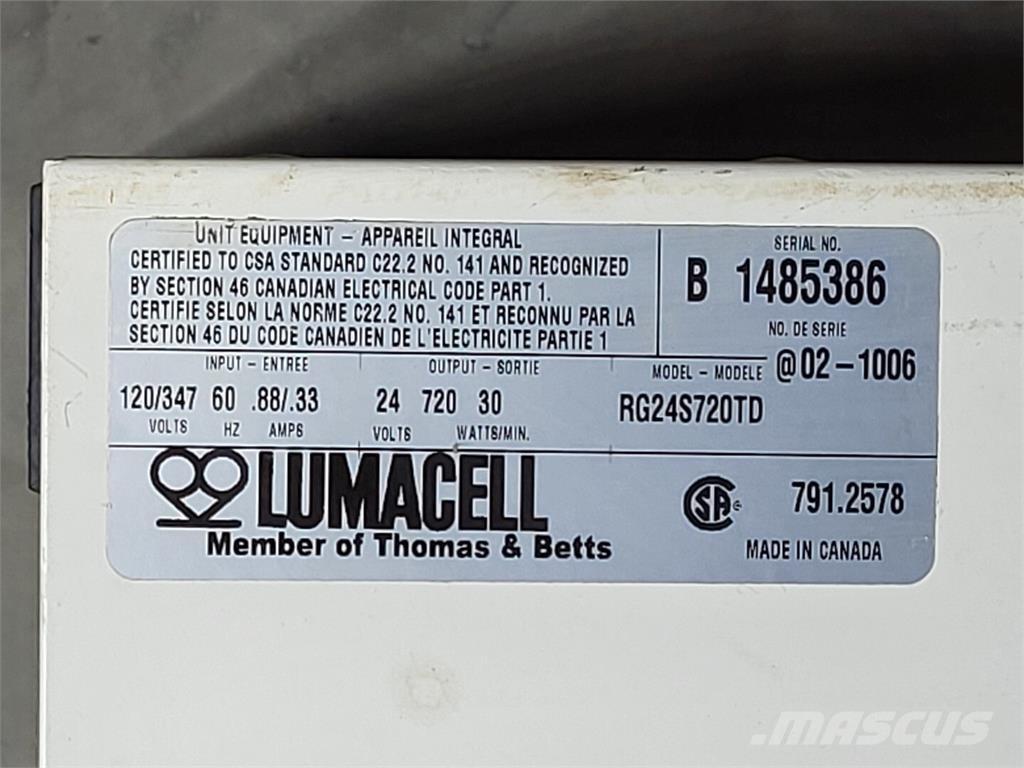  LUMACELL RG24S720TD Baterijos