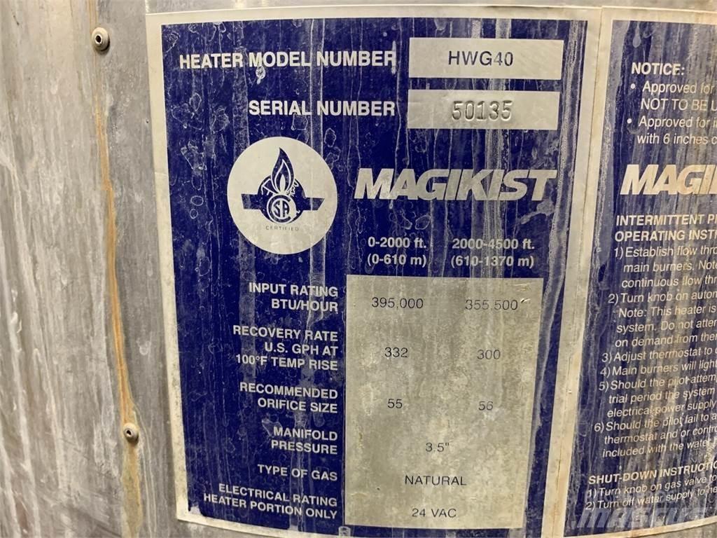  MAGIKIST HWG40 Šildymo ir šaldymo įranga