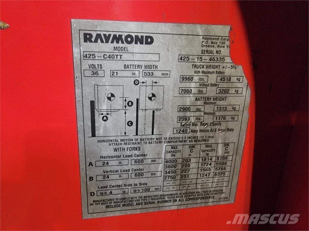Raymond 425-C40TT Statyba - Kita