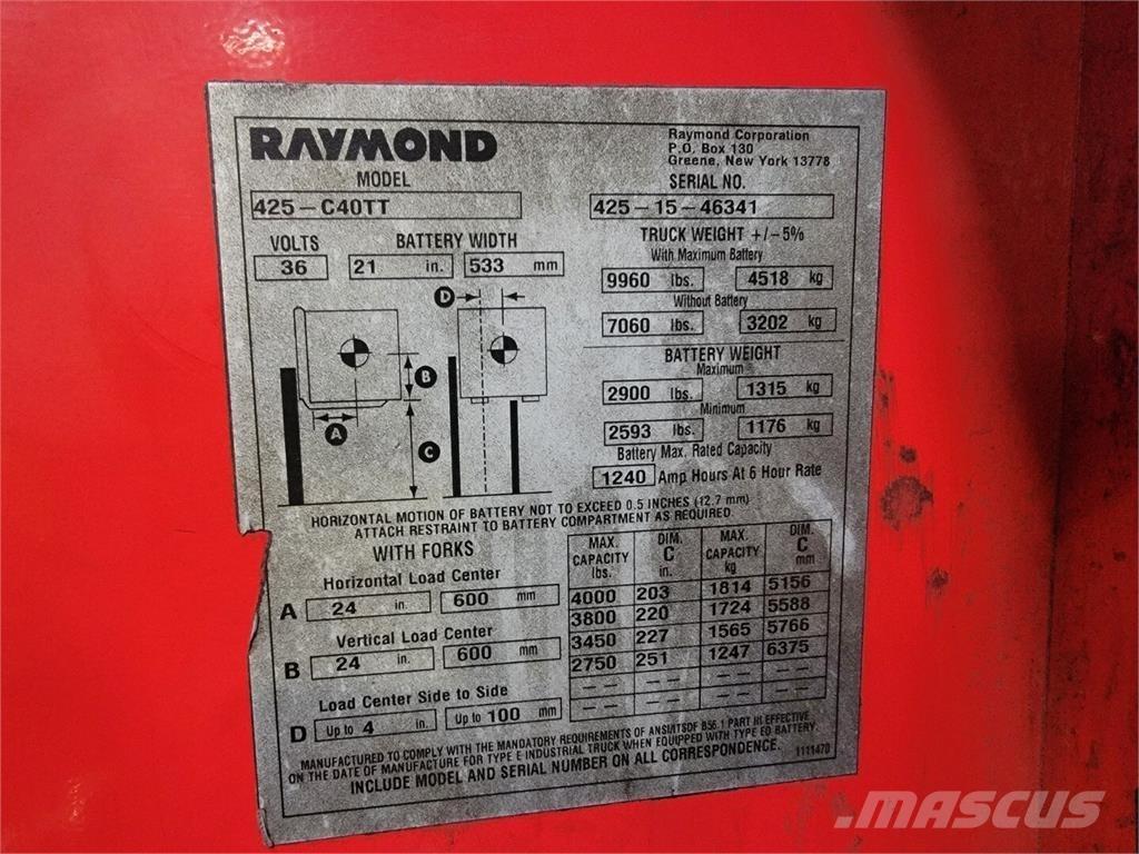 Raymond 425-C40TT Statyba - Kita