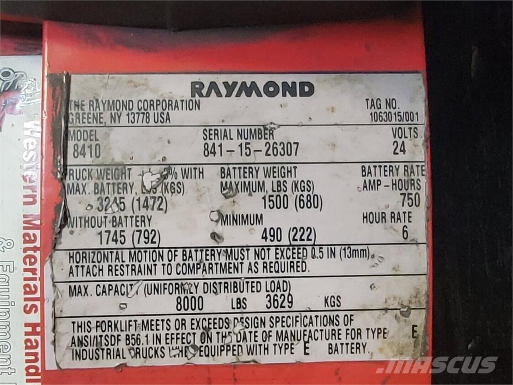 Raymond 8410 Statyba - Kita