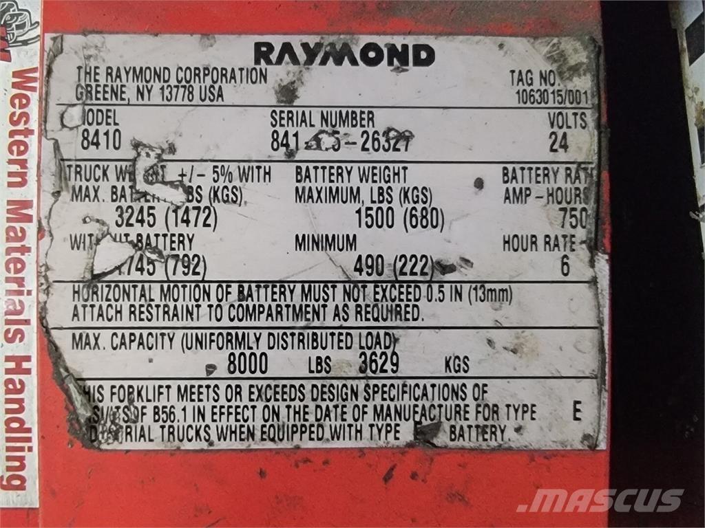 Raymond 8410 Statyba - Kita