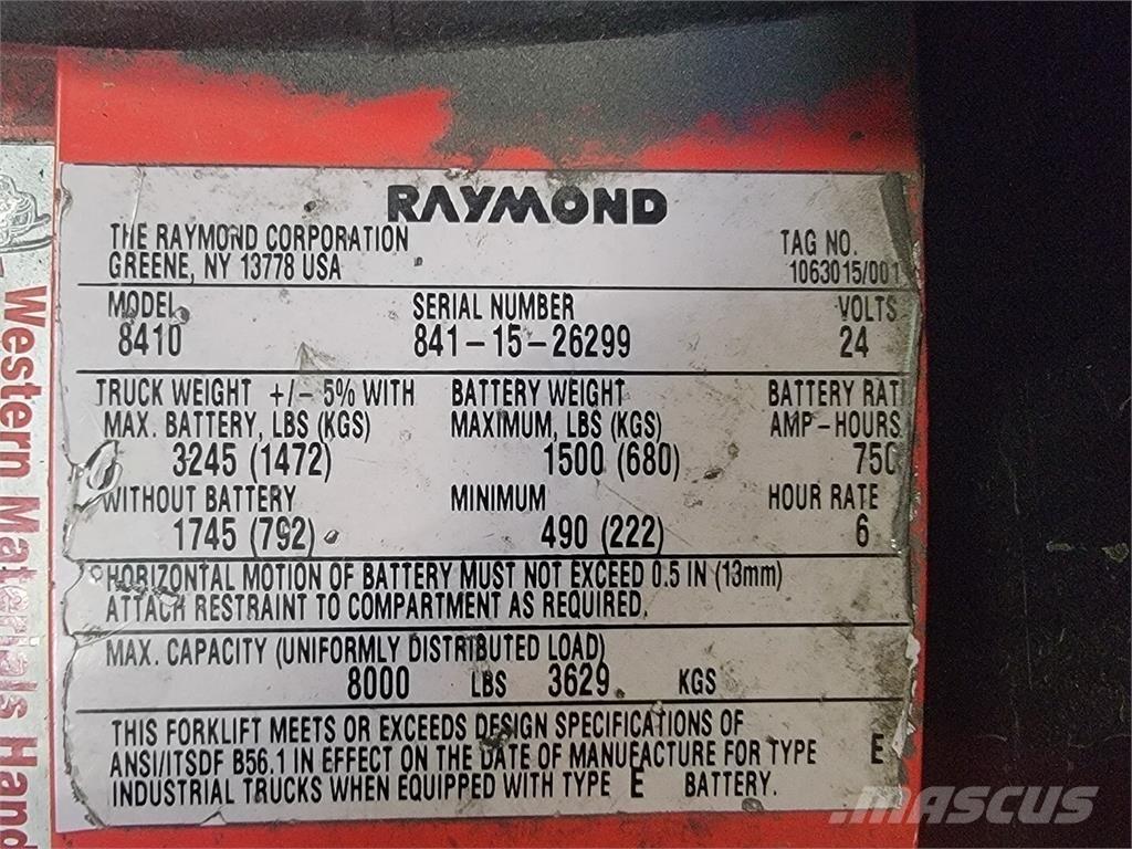 Raymond 8410 Statyba - Kita
