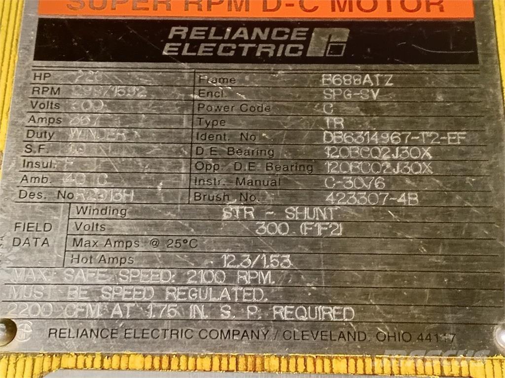  RELIANCE ELECTRIC Pramoniniai varikliai