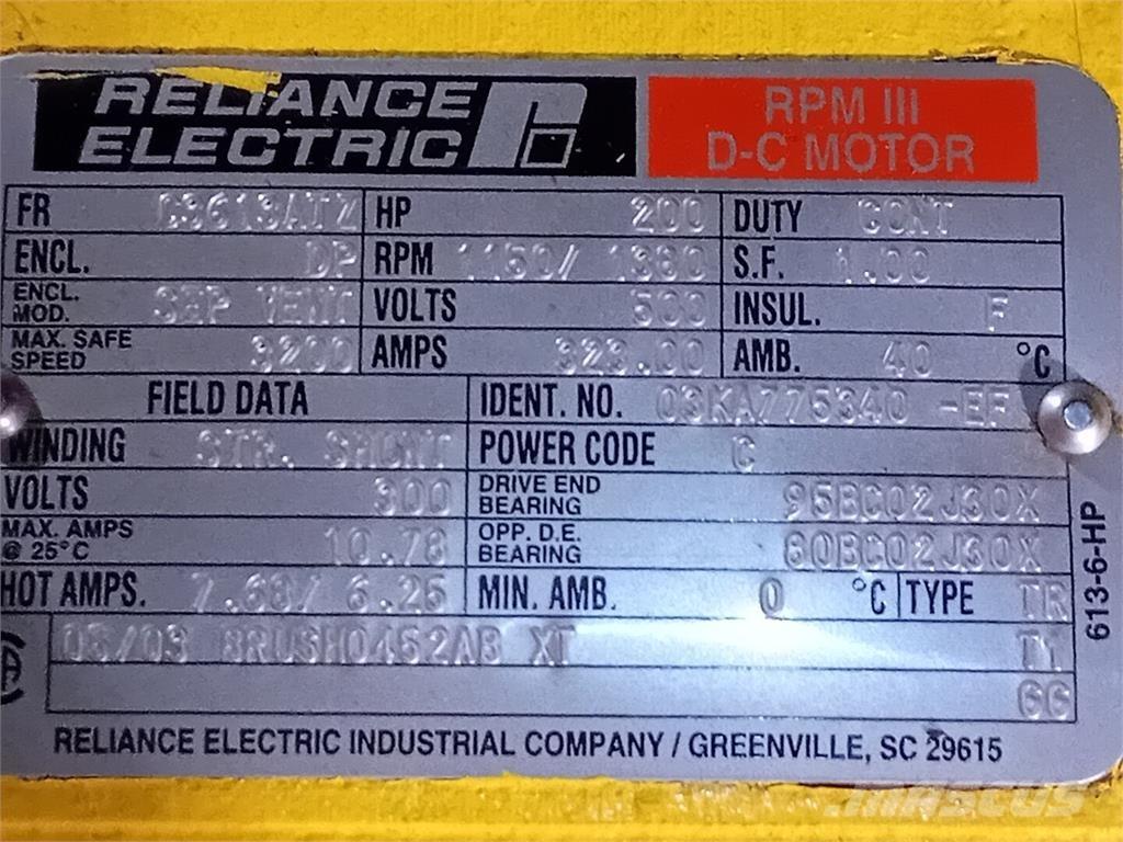  RELIANCE ELECTRIC Pramoniniai varikliai