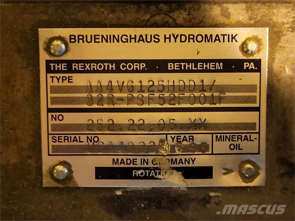Rexroth A4VG125HDD1 Vandens siurbliai
