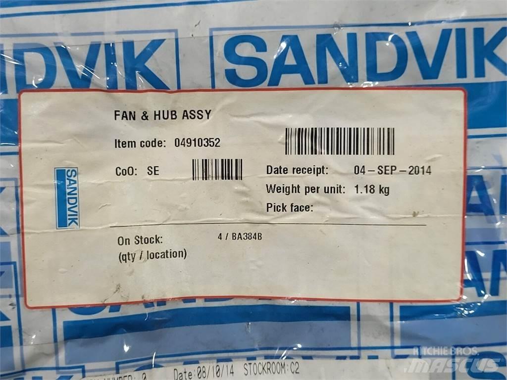 Sandvik 04910352 Kiti naudoti statybos komponentai