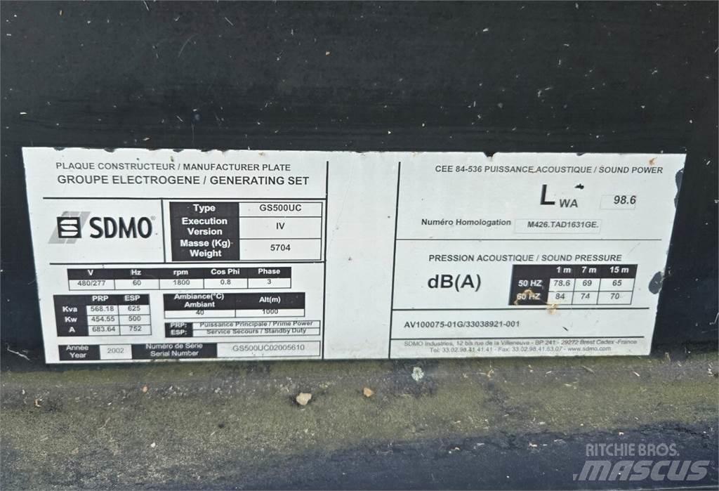 Sdmo GS500UC Dyzeliniai generatoriai