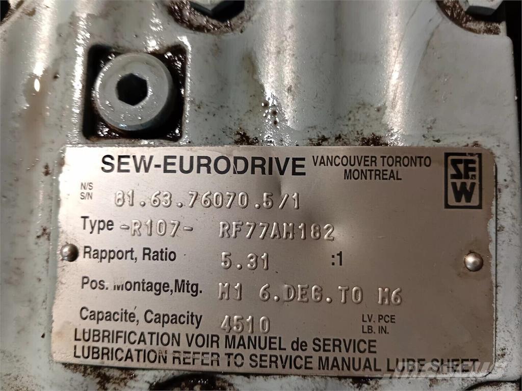  SEW-EURODRIVE R107 Statyba - Kita