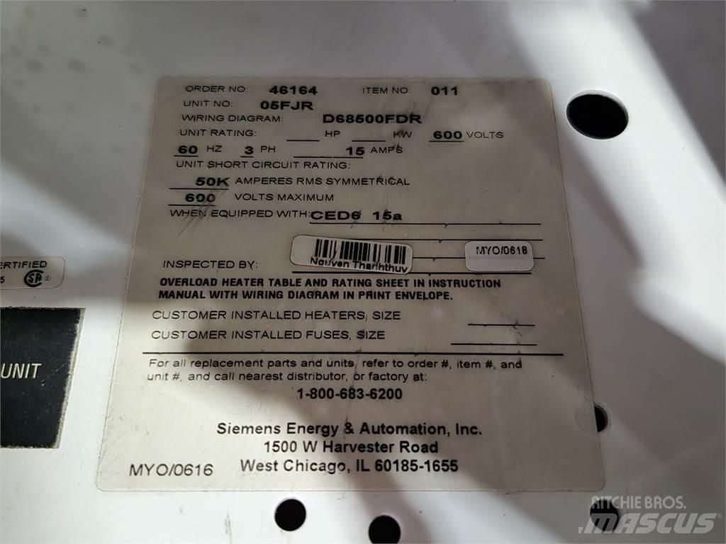 Siemens CED63B015 Statyba - Kita
