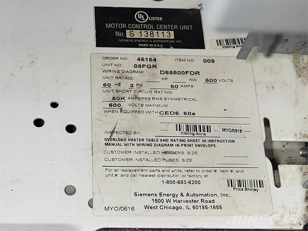 Siemens CED63B060 Statyba - Kita