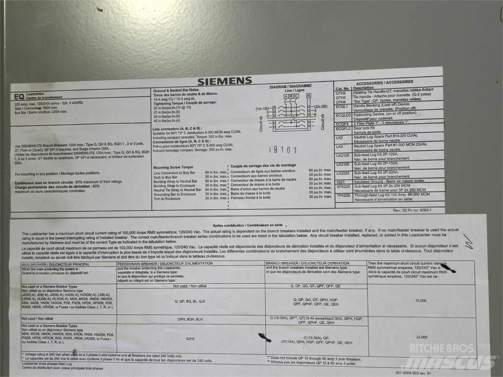 Siemens EQ424225 Statyba - Kita