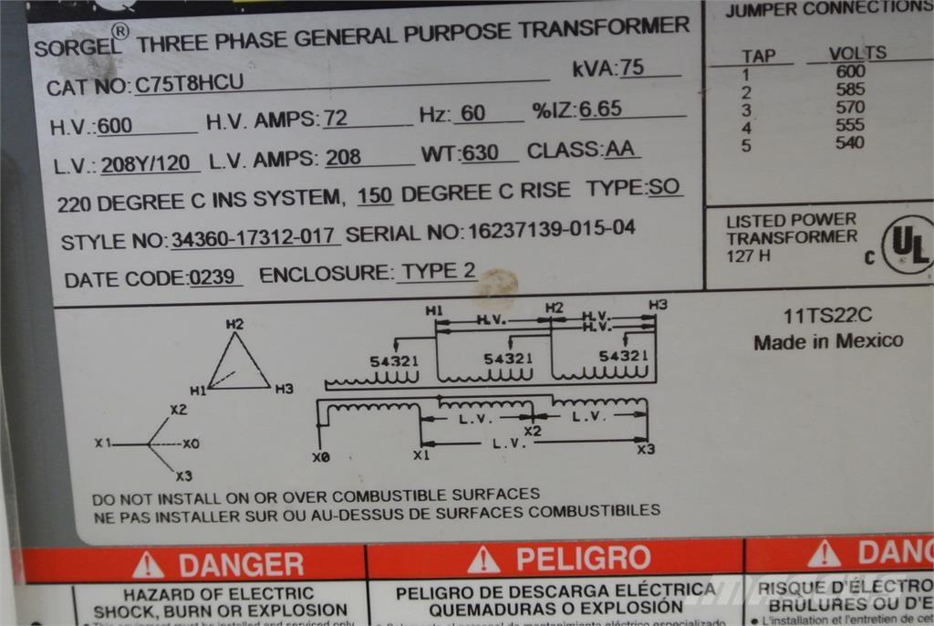  SQUARE D C75T8HCU Statyba - Kita