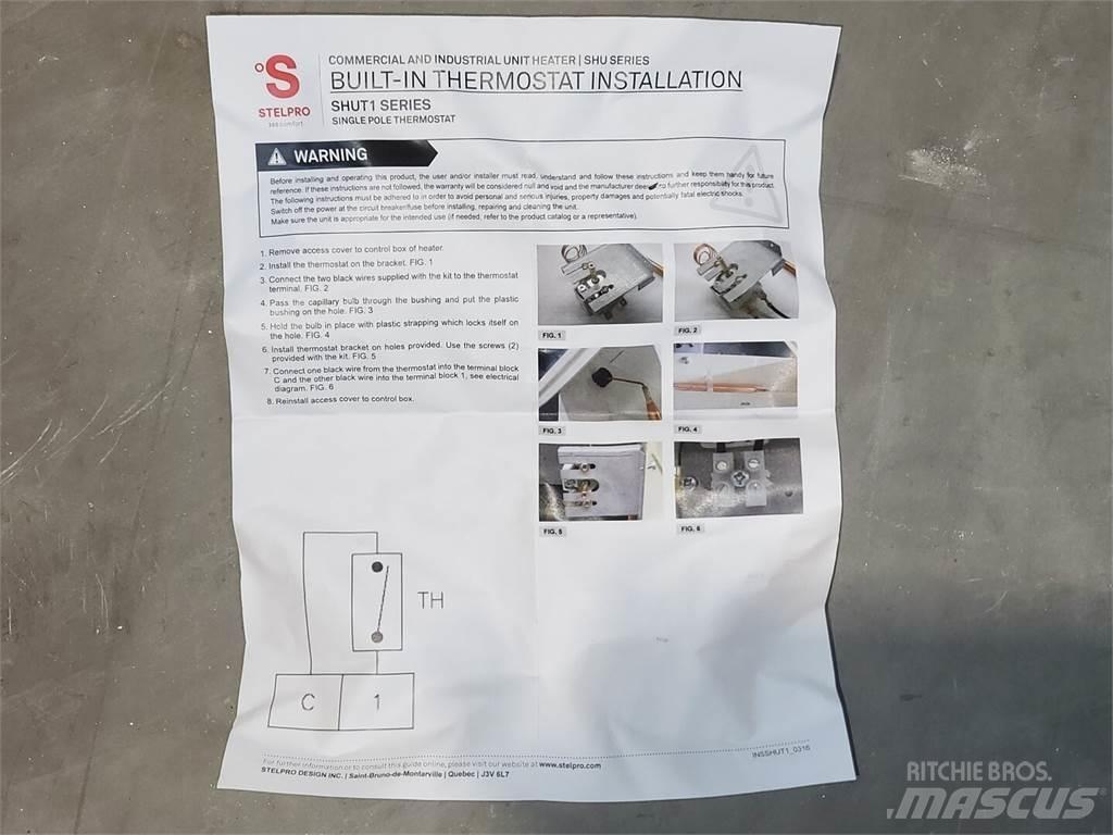  STELPRO SHUT1 Šildymo ir šaldymo įranga