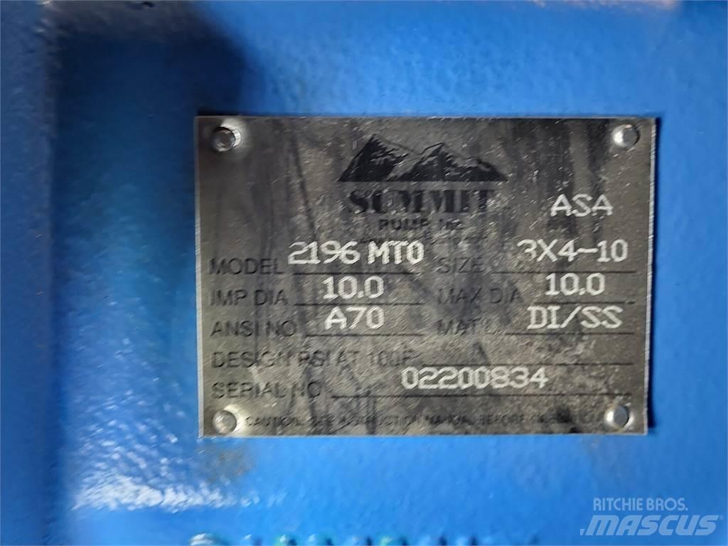  SUMMIT PUMP 2196MTO Gręžimo įranga ir atsarginės dalys