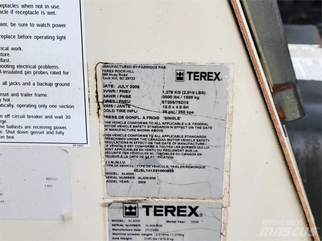 Terex AL4000 Kiti naudoti statybos komponentai