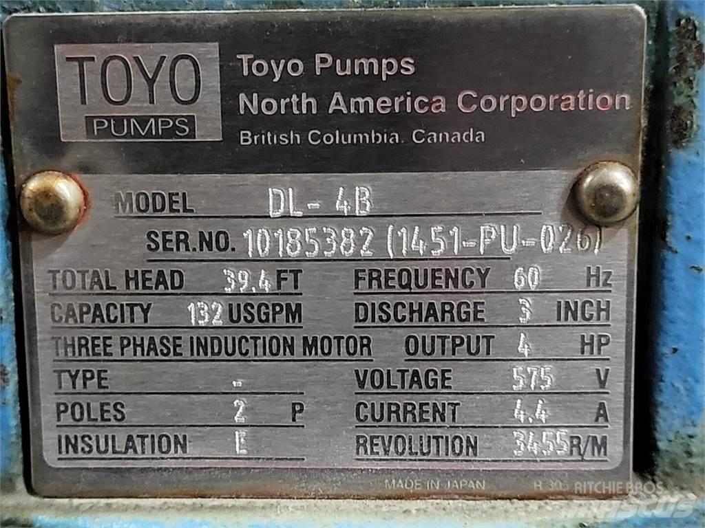 Toyo PUMPS DL-4B Vandens siurbliai