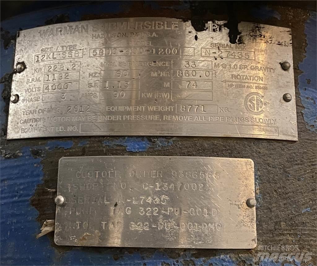 Warman 5800-600-1200 Vandens siurbliai