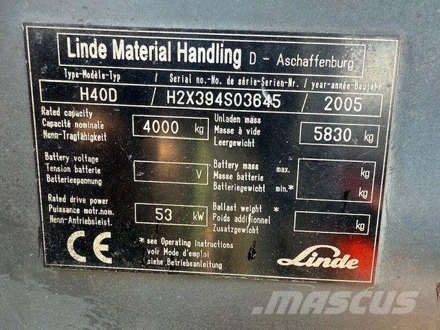Linde H 40 D Dyzeliniai krautuvai