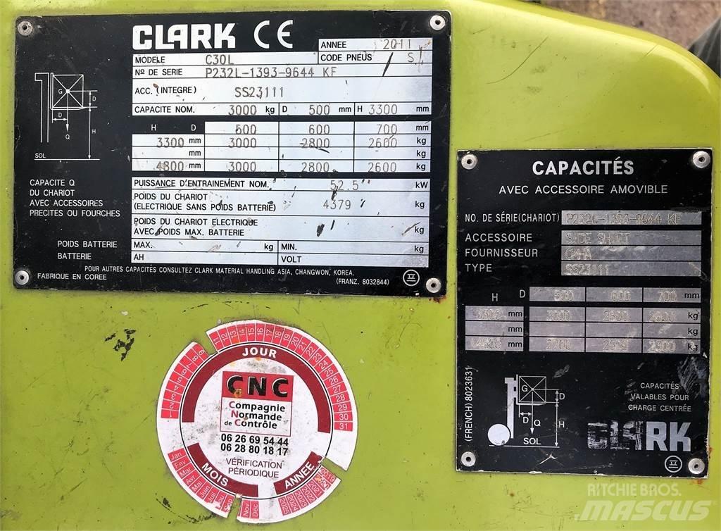 Clark C30L Šakiniai krautuvai - Kita