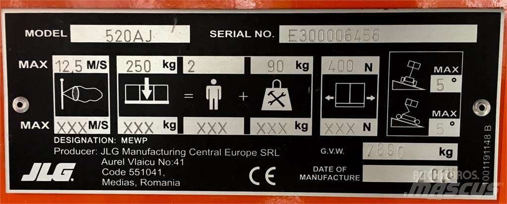 JLG 520AJ Kiti keltuvai ir platformos