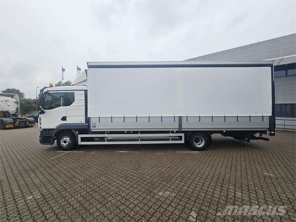 MAN TGL 12.250 Priekabos su tentu