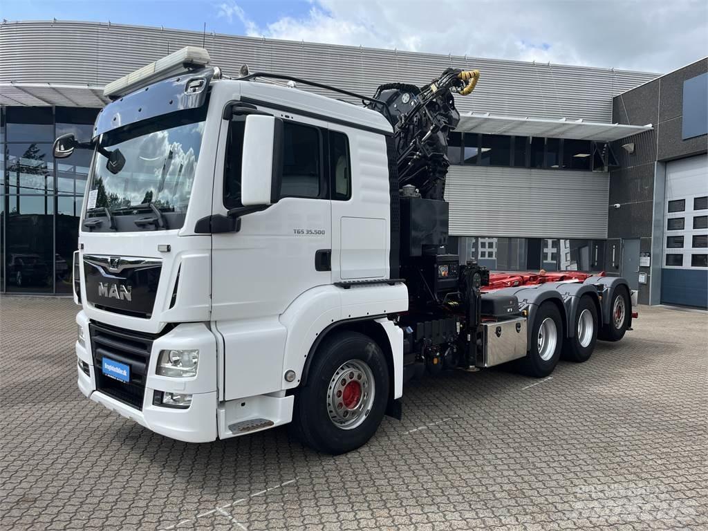 MAN TGS 35.500 8x4 Savivarčiai su kabeliniu keltuvu