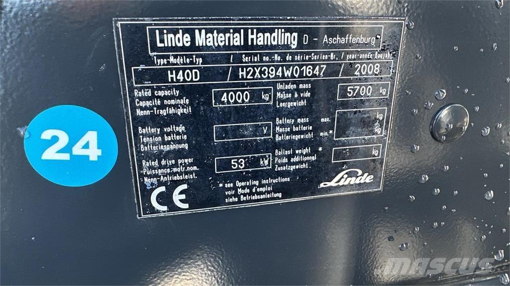 Linde H40D Dyzeliniai krautuvai