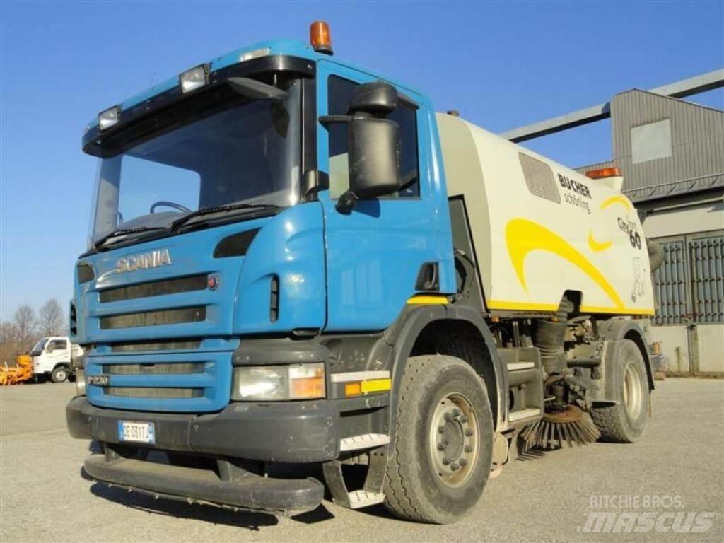 Scania P 230 Bucher Šlavimo sunkvežimiai