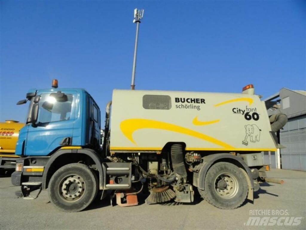 Scania P 230 Bucher Šlavimo sunkvežimiai