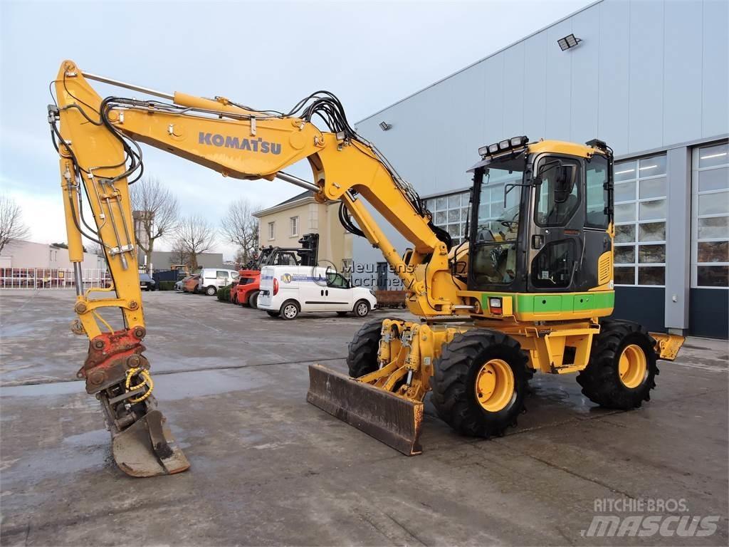 Komatsu PW98 Ratiniai ekskavatoriai