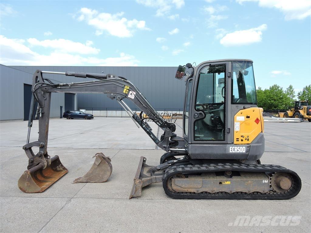 Volvo ECR50D Statyba - Kita