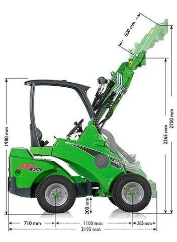 Avant Tecno 423 Naudoti ratiniai krautuvai