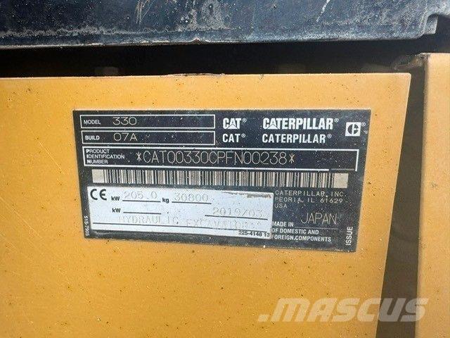 CAT 330 Next Gen Vikšriniai ekskavatoriai